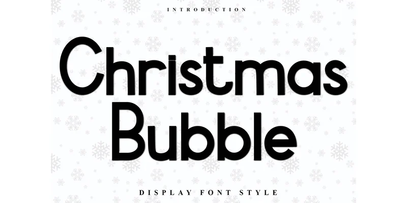 Christmas Bubble Font by Inermedia STUDIO — Sans Serif Font