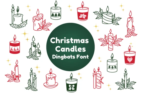 Christmas Candles by Nun Sukhwan — Dingbats Font