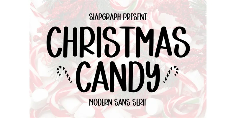 Christmas Candy Font by SiapGraph — Sans Serif Font