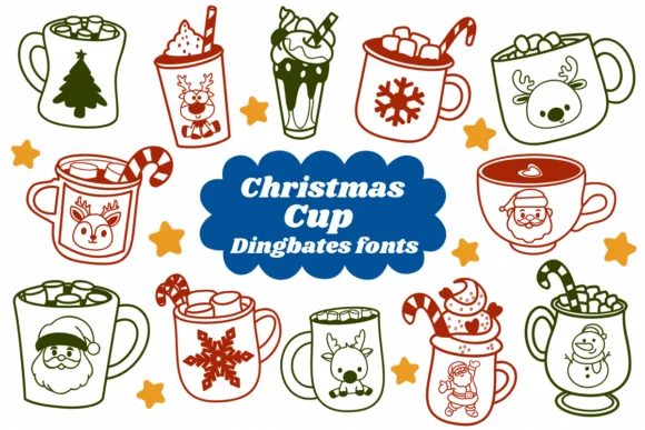 Christmas Cup by Natchuta — Dingbats Font