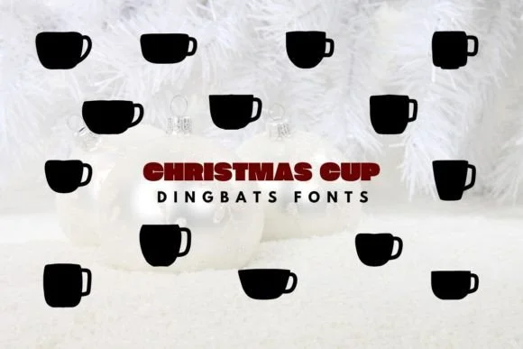 Christmas Cup by Eystore — Dingbats Font