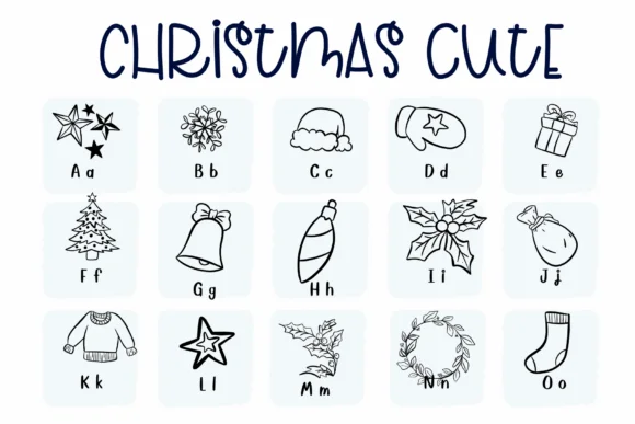 Christmas Cute by Sirinart — Dingbats Font — thumbnail 2