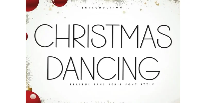 Christmas Dancing Font by FreshTypeINK — Sans Serif Font