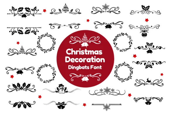Christmas Decoration by Nun Sukhwan — Dingbats Font
