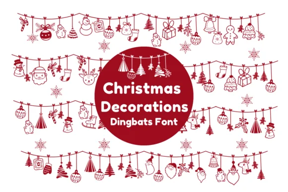 Christmas Decorations by Nun Sukhwan — Dingbats Font
