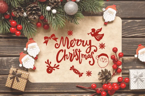 Christmas Doodle by Pui Art — Dingbats Font — thumbnail 8