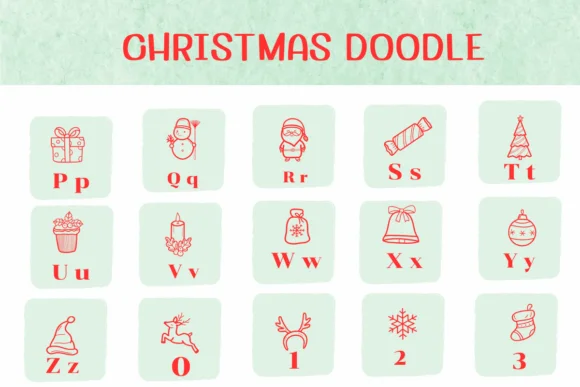 Christmas Doodle by Ketsarin — Dingbats Font — thumbnail 3