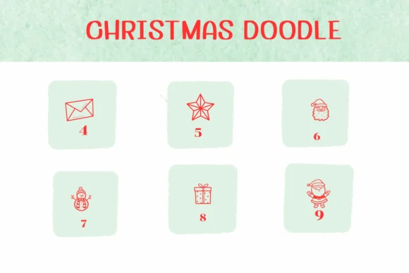 Christmas Doodle by Ketsarin — Dingbats Font — thumbnail 4