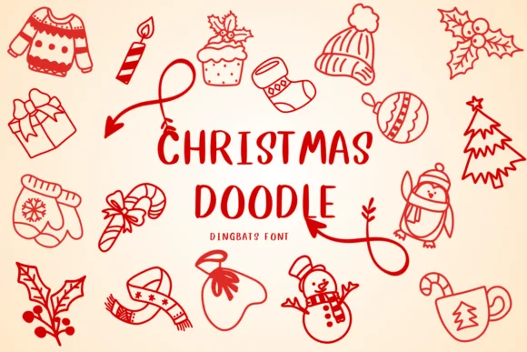 Christmas Doodle by CHANOK — Dingbats Font