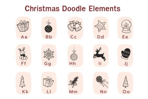 Christmas Doodle Elements by Pui Art — Dingbats Font — thumbnail 2