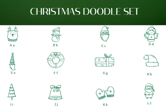 Christmas Doodle Set by Heartcraft Atelier — Dingbats Font — thumbnail 2