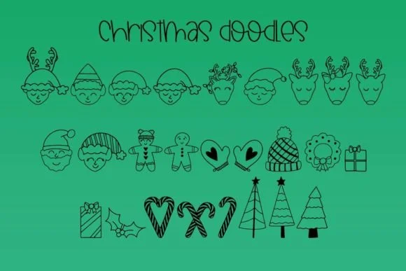 Christmas Doodles by SVG By AMCX Studio — Dingbats Font — thumbnail 2