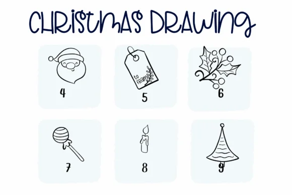 Christmas Drawing by Sirinart — Dingbats Font — thumbnail 4