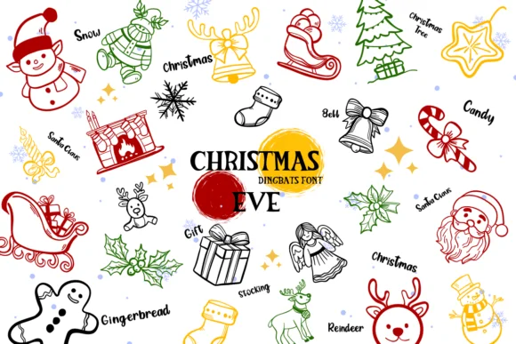 Christmas Eve by Bee piyanuch — Dingbats Font