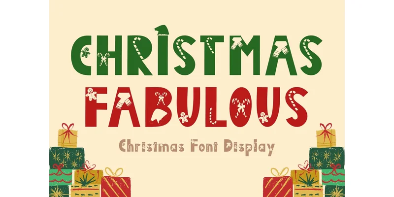 Christmas Fabulous Font by yogaletter6 by yogaletter6 — Decorative Font
