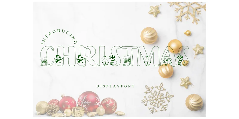 Christmas Font by JL Digital Art by JL Digital Art — Decorative Font
