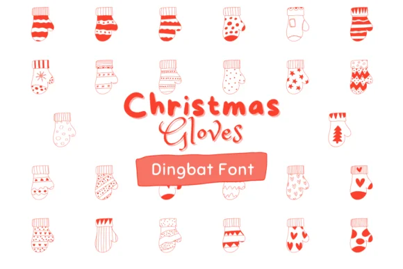 Christmas Gloves by Sakti Avellin — Dingbats Font