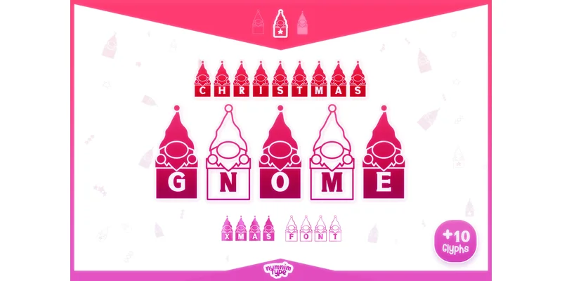 Christmas Gnome Font by numnim by numnim — Decorative Font