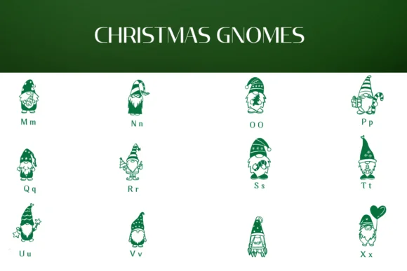 Christmas Gnomes by Heartcraft Atelier — Dingbats Font — thumbnail 3