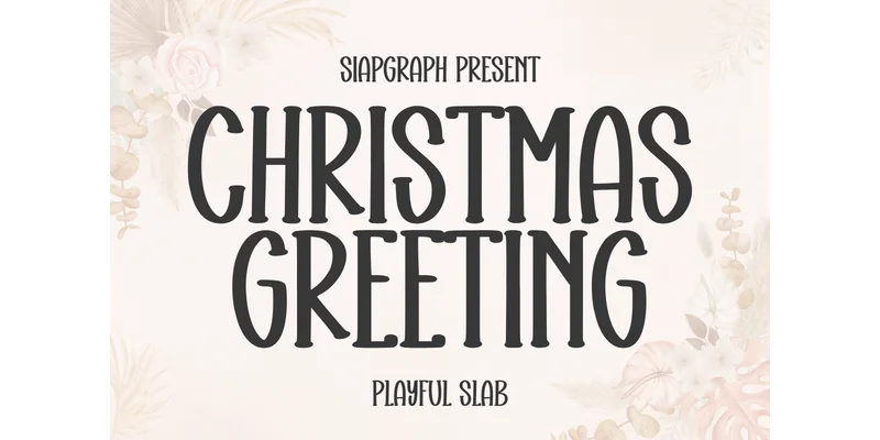 Christmas Greeting Font by SiapGraph — Sans Serif Font