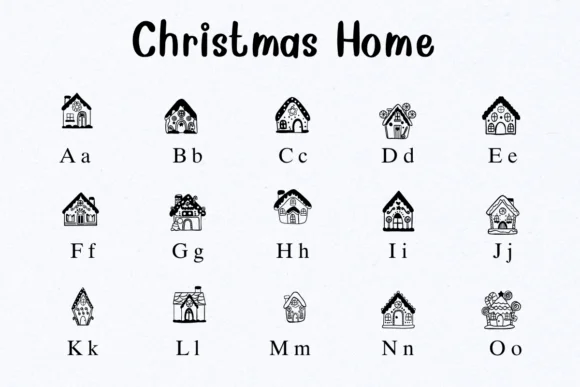 Christmas Home by Nongyao — Dingbats Font — thumbnail 2