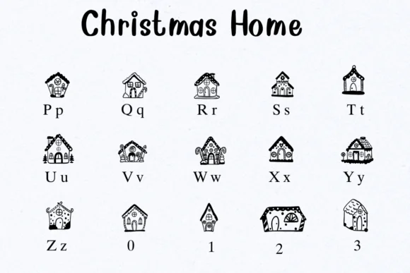 Christmas Home by Nongyao — Dingbats Font — thumbnail 3