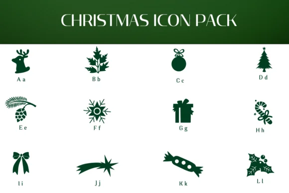 Christmas Icon Pack by Heartcraft Atelier — Dingbats Font — thumbnail 2