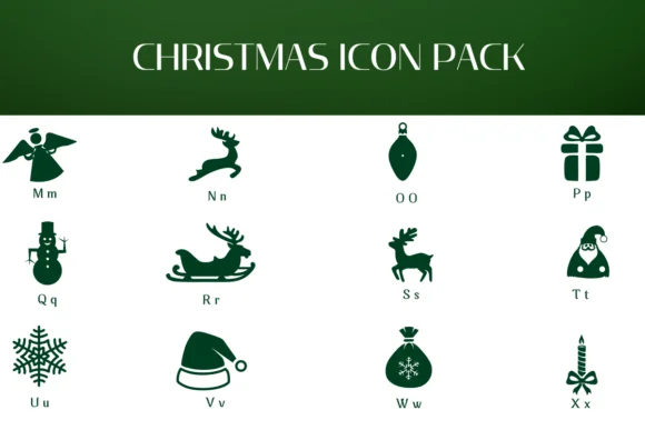 Christmas Icon Pack by Heartcraft Atelier — Dingbats Font — thumbnail 3