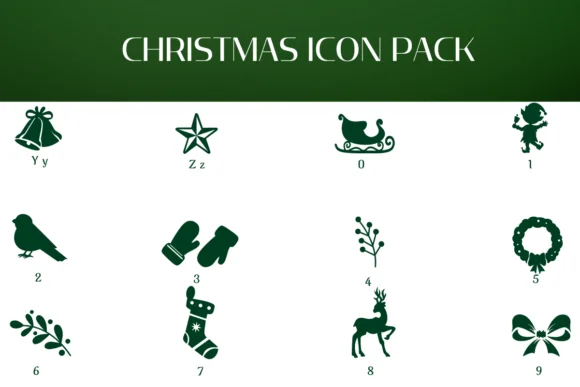Christmas Icon Pack by Heartcraft Atelier — Dingbats Font — thumbnail 4