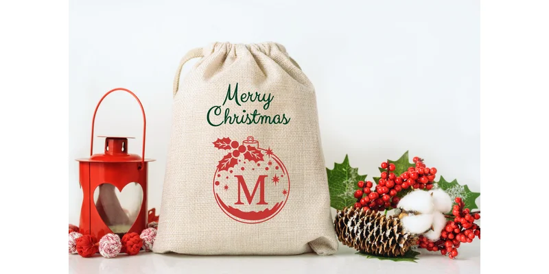 Christmas Ornament Monogram Font by Pui Art by Pui Art — Decorative Font — thumbnail 3