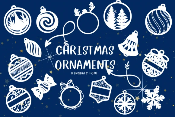 Christmas Ornaments by CHANOK — Dingbats Font