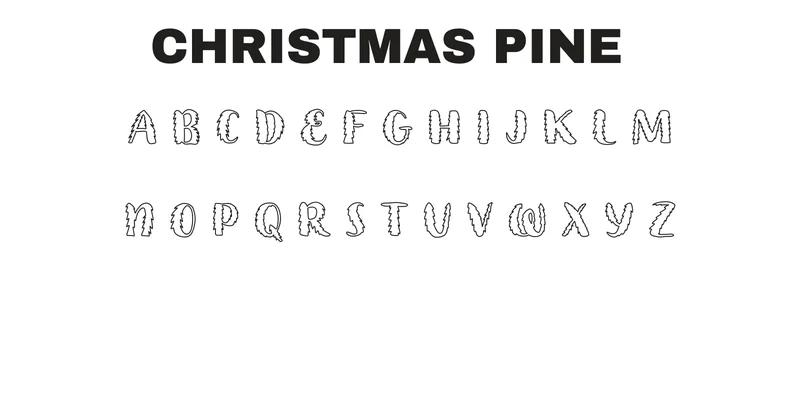 Christmas Pine Font by Suphitchaya by Suphitchaya — Decorative Font — thumbnail 3
