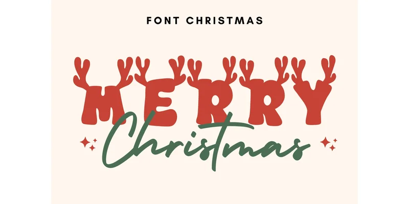 Christmas Reindeer Font by komsan_ks — Display Font
