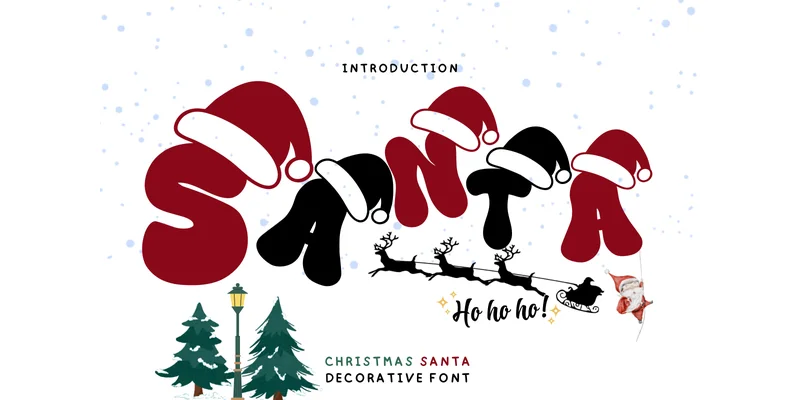 Christmas Santa Font by Bee piyanuch by Bee piyanuch — Decorative Font