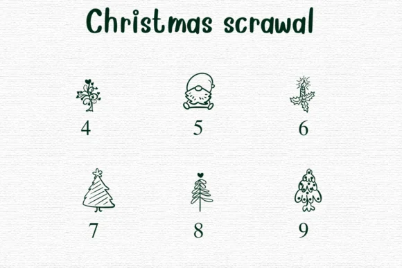 Christmas Scrawal by Nongyao — Dingbats Font — thumbnail 4