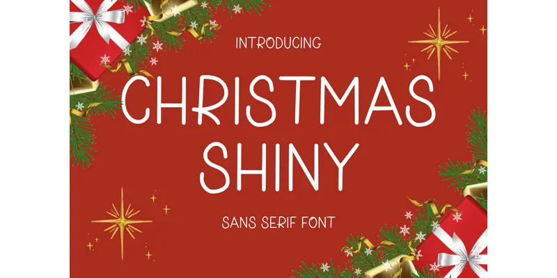 Christmas Shiny Font by CraftedType Studio — Sans Serif Font