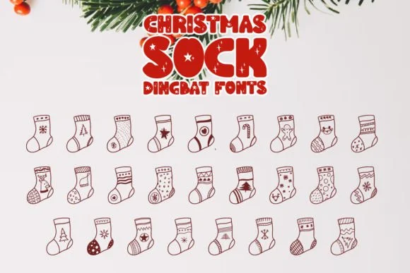 Christmas Sock by Creative Fabrica — Dingbats Font