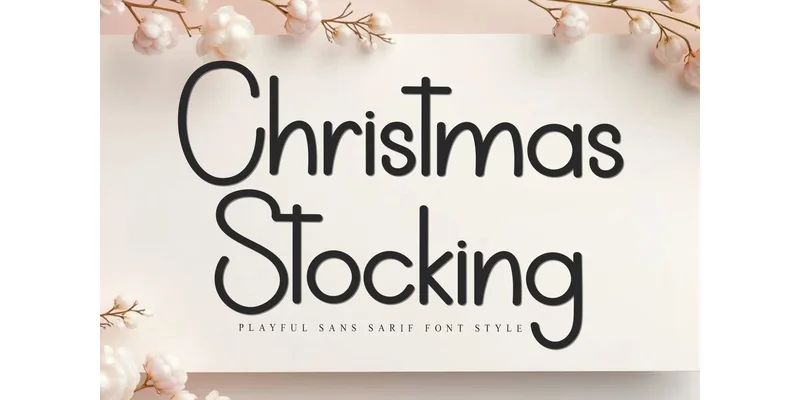 Christmas Stocking Font by FreshTypeINK — Sans Serif Font