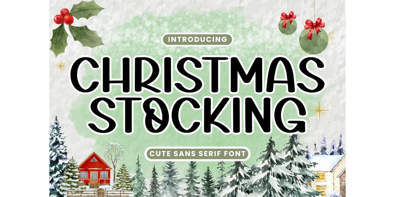 Christmas Stocking Font by Letterayu — Sans Serif Font