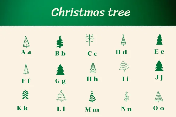 Christmas Tree 1 by Ketsarin — Dingbats Font — thumbnail 2