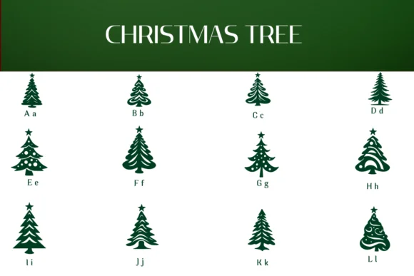 Christmas Tree by Heartcraft Atelier — Dingbats Font — thumbnail 2