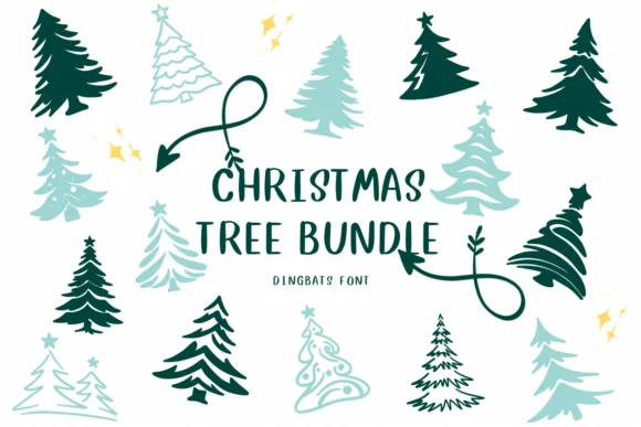 Christmas Tree Bundle by CHANOK — Dingbats Font