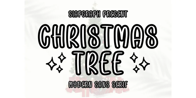 Christmas Tree Font by SiapGraph — Sans Serif Font