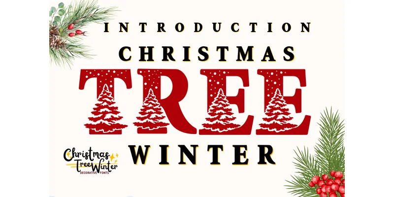 Christmas Tree Winter Font by PraewDesigns by PraewDesigns — Decorative Font