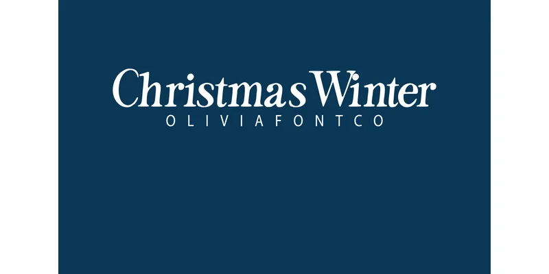 Christmas Winter Font by OliviaFontCo by OliviaFontCo — Serif Font