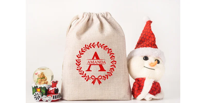 Christmas Wish Monogram Font by Pui Art by Pui Art — Decorative Font — thumbnail 4