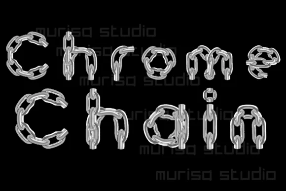 Chrome Chain by murisa.studio — Color Fonts Font