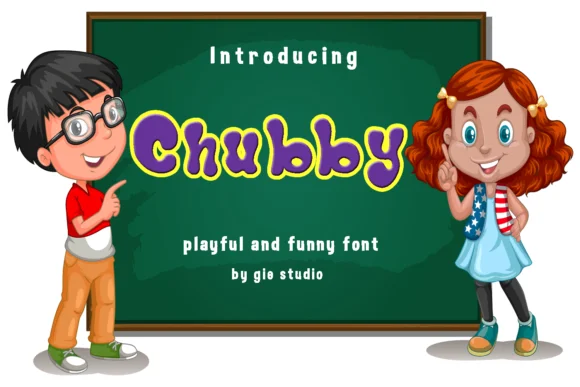Chubby by Digital Creations — Color Fonts Font