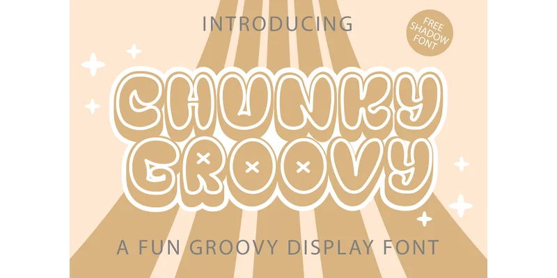 Chunky Groovy Font by Densu Creative by Densu Creative — Display Font