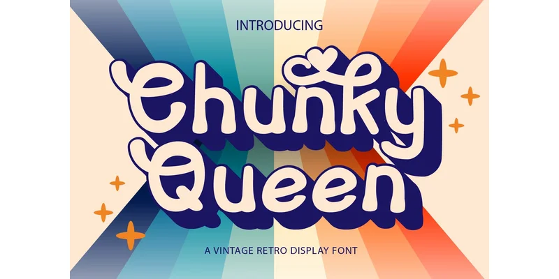 Chunky Queen Font by Densu Creative by Densu Creative — Display Font